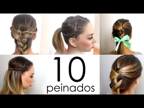 10 peinados fáciles y rápidos para cabello corto o largo!