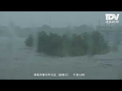 台風10号クローサ（Krosa） 徳島県内暴風域