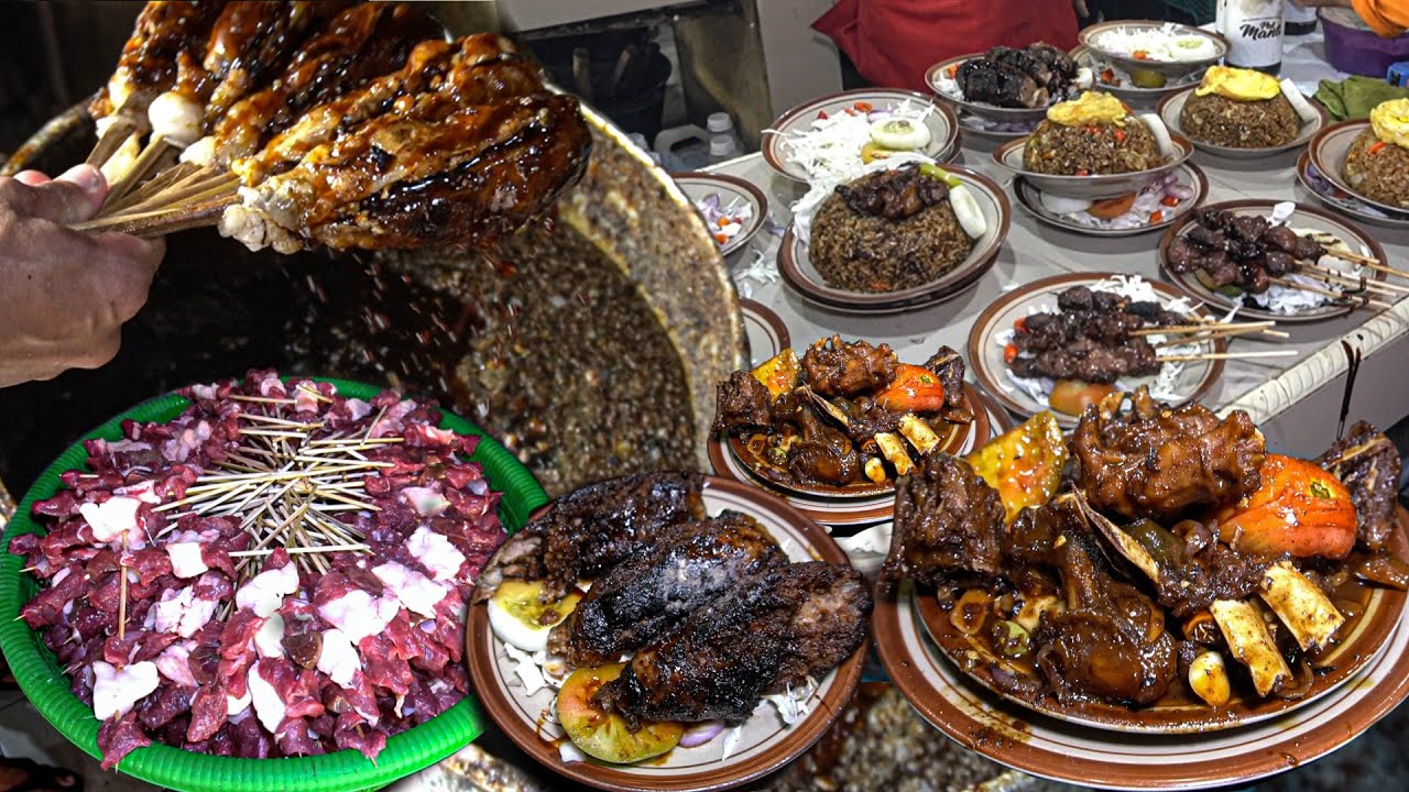 4000 TUSUK SATE & 70 EKOR KAMBING LUDES SEKALI JUAL?? ANTRIANNYA NONSTOP - WARUNG PAK MANTO