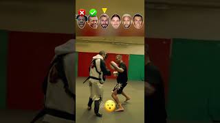 Popular Football Players Fighting Challenge 🥋 #ronaldo #neymar #mbappe #speed #zlatan #benzema