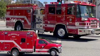 Glendale Fire Dept. Engine 26 (Reserve) & BLS 26 Responding Code 3