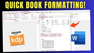 एमएस वर्ड में केडीपी ईबुक और पेपरबैक पुस्तक को सही ढंग से कैसे प्रारूपित करें (ब्लीड और मार्जिन) screenshot 1