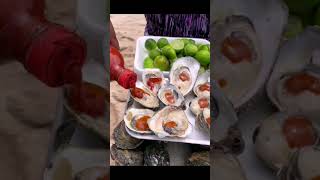Fresh Oyster in Mazatlán beach, Streetfood #oysters #mexicanfood #mazatlán #mazatlan #streetfood