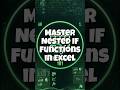 Master Nested IF Functions in Excel | Multiple Conditions Made Easy #youtubeshorts #excel