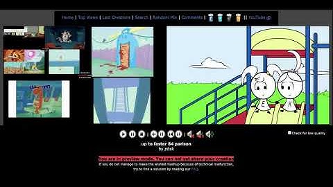 up to faster 84 parison