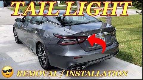 NISSAN MAXIMA TAIL LIGHT REMOVAL / INSTALLATION - How to replace Taillights and Bulbs on a Maxima