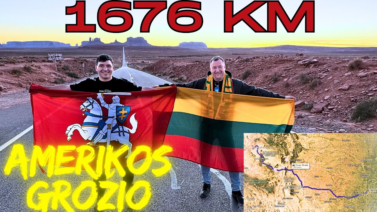 1676 km Amerikos grožio, DALASAS - Rosvelas - Foresto Gampo taškas.