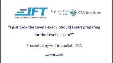 Level II CFA: When To Start My Study?