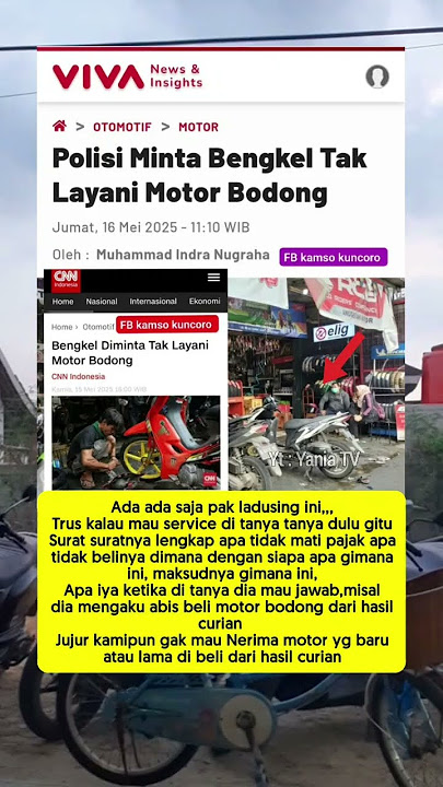 MOTOR BODONG GA DITERIMA BENGKEL  #shortvideo #short #bengkelmotor #servismotor