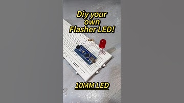 Diy your own 10mm LED flashlight at home by Arduino #experiment  #flasherLED #DIY