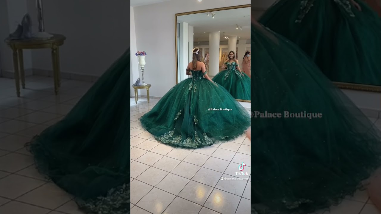 Vestido color verde esmeralda 2021 2022 - YouTube