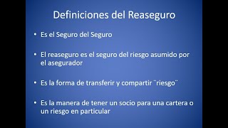 Clase 1- Reaseguros - Definición e Historia del Reaseguros - F. 23/03/ 23