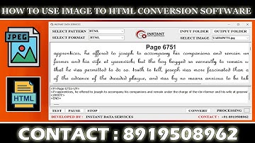How to use Image to HTML Conversion Software | Data Entry .HTML Conversion Software