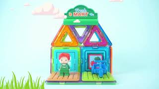 Magformers Town Mart Set - видеообзор набора