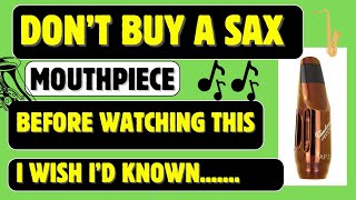 Saxophone Mouthpiece Masterclass Everything You Need To Know Before You Buy  saxophonelessons