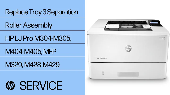 Replace Tray 3 Separation Roller Assembly | HP LJ Pro M304-M305, M404-M405, MFP M329, M428-M429