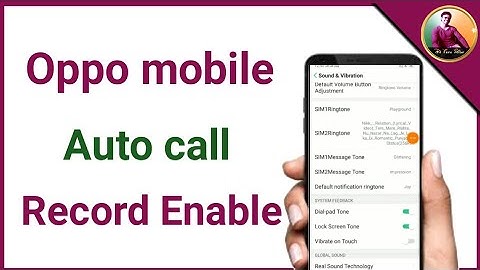 How to on auto call record in Oppo A9 2020