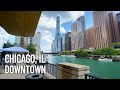 Chicago Downtown Walking Tour - Riverwalk, Waterfront & Sky Scrapers - Illinois, USA