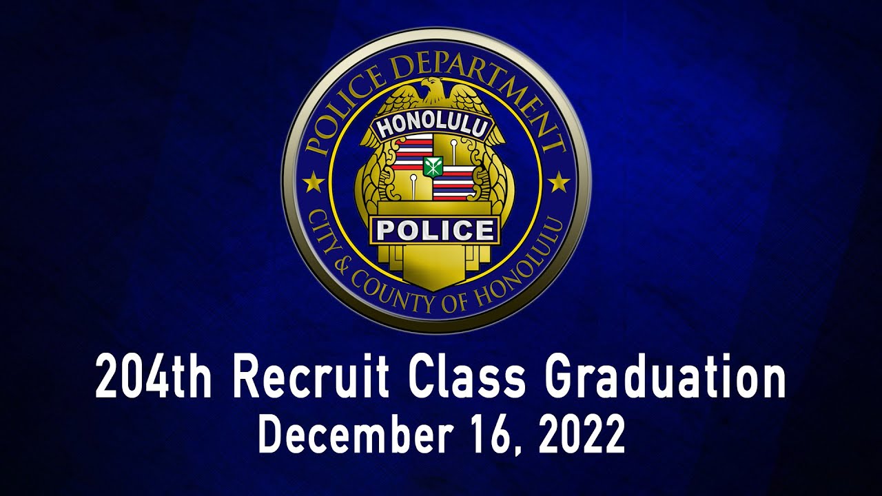 HPD 204th Recruit Class Graduation YouTube