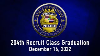 HPD 204th Recruit Class Graduation