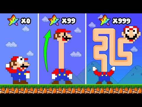 Mario STRETCHES but Every Seed Makes Mario Becomes Stretches Infinitely | 2TB STORY GAME