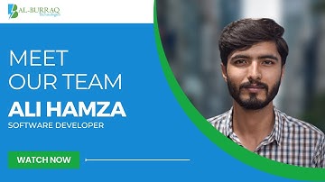 Meet our valued resource Mr, Ali Hamza. He is Full Stack Developer at Al-Burraq Technologies