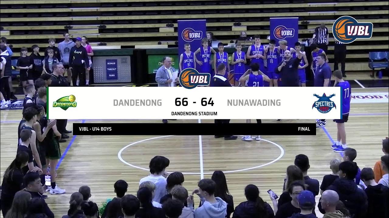 VJBL 14 Boys VC Grand Final Dandenong U14 Boys 1 vs Nunawading U14 Boys 1 YouTube