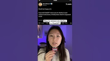 How to remove em dashes from ChatGPT #ai #chatgpt #prompt #studentlife