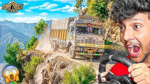 Driving INDIAN TRUCK on Dangerous Roads!😱 Logitech G29