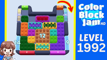 Color Block Jam Level 1091 (1992) Solution Walkthrough
