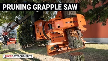 Rule over tree trimming with our pruning grapple Saw by #ManitouGroupAttachments 🔴