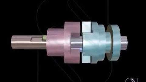 Claw coupling Assembly animation #Animation #Mechanical Engineering