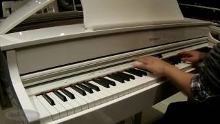 池部楽器店電子ピアノ弾き比べ演奏Roland Gp-607-Pws鍵盤堂