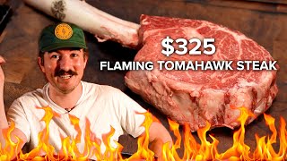 FLAMING TOMAHAWK STEAK SANDWICH