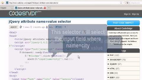 jQuery attribute name=value selector