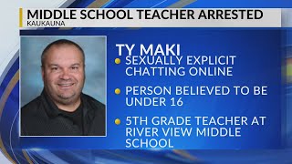 Kaukauna 5th-grade teacher attempts to expose child to harmful materials, arrested