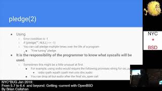 From 5 7 to 6 4 and beyond: Getting  current with OpenBSD, Brian Callahan