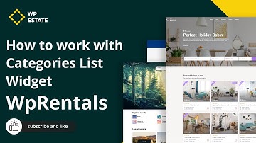 How to work with WpRentals Categories List Elementor Widget