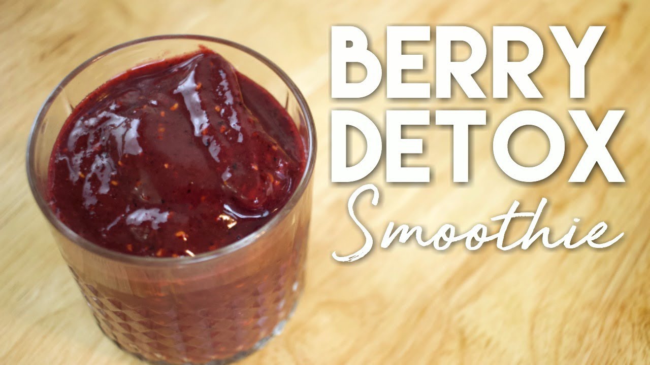 Berry Detox Smoothie - Only 3 Ingredients! - YouTube