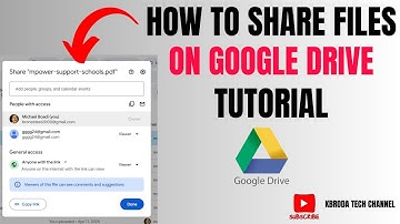 How To Share Files On Google Drive 2025 - Drive Shareable Link Access & Permissions