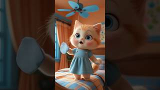 Heartwarming Kitten Under Fan