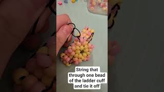 Kandi star x ladder cuff tutorial #kandi #kandikid #ponybeads #plur #diy #alt #fyp #viral #trending