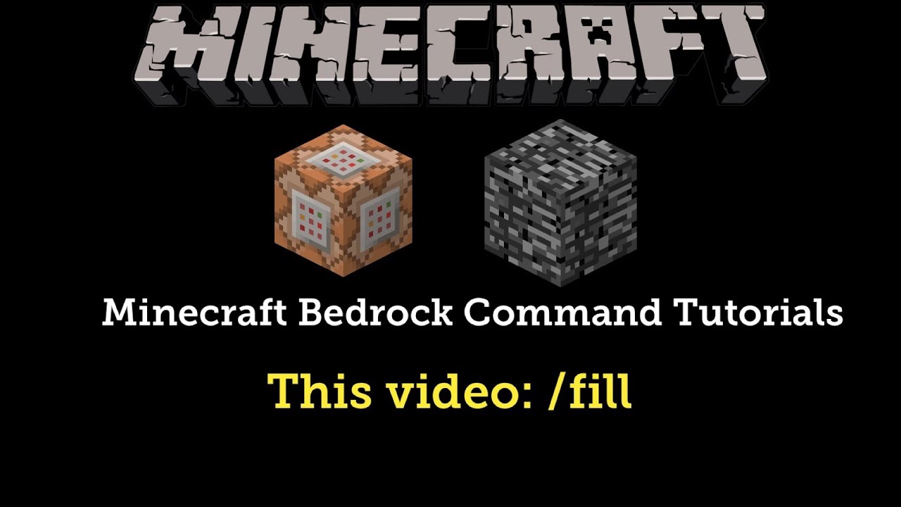 How to use the /fill command in Minecraft Bedrock Edition YouTube