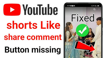 YouTube shorts like share comment missing problem | YouTube shorts like share button not showing