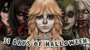 31 Days of Halloween 👽 - Days 26-31 | Sims 4 Create a Sim