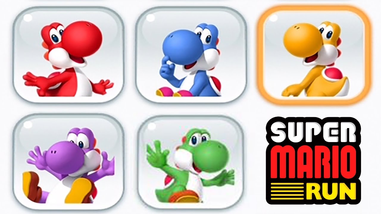 Beïnvloeden Giftig kom Super Mario Run - All Yoshi Variants Unlocked + Gameplay - YouTube