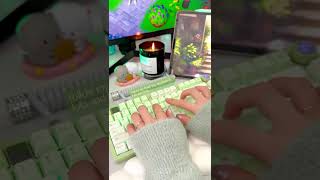 This Is A Green Avacado Keyboard #thockykeyboard #gamingkeyboard #mechanicalkeyboard #thocky