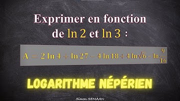 Logarithme Népérien , exercice corrigé, Simplifier ln