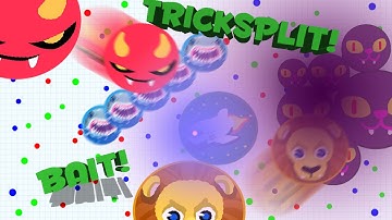 AGAR.IO - EPIC GAMEPLAY// BAIT + TRICKSPLIT (EPIC TEAMING)