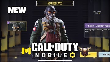 *NEW* FREE BAILOUT - LEGENDARY PATCHES SKIN UNLOCKING ON COD MOBILE!!! - Milton37LiveGaming
